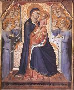 Ambrogio Lorenzetti Madonna Enthroned with Angels oil painting reproduction
